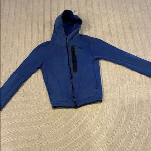 Nike Royal Blue Hoodie with Black Zipper